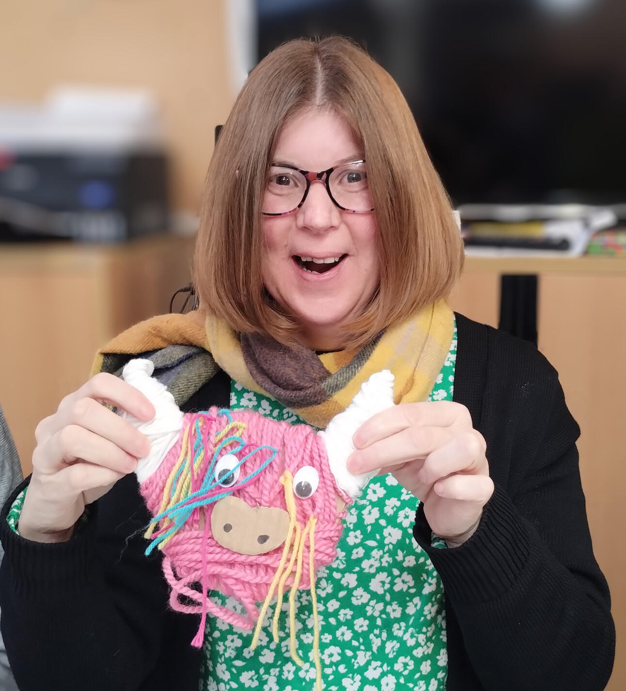 “I love coming to The Art Ministry. We make so many different things and I have made lots of new friends.” Linzi